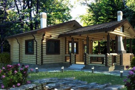 Projet de sauna avec terrasse sous un même toit
